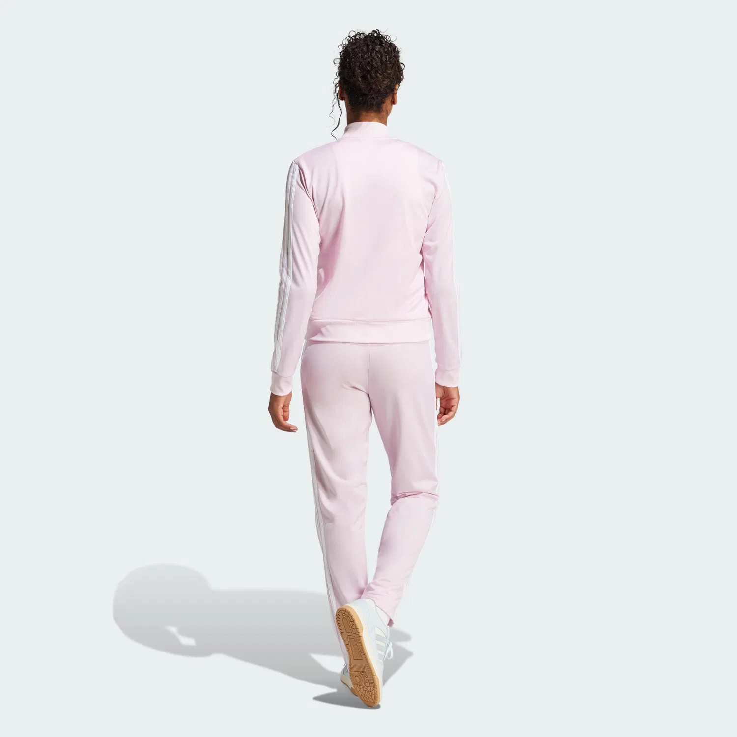 Мужской спортивный костюм с принтом DAYREADY TRAININGSANZUG Adidas, Altrosa Weiss Magentapink — фото 3