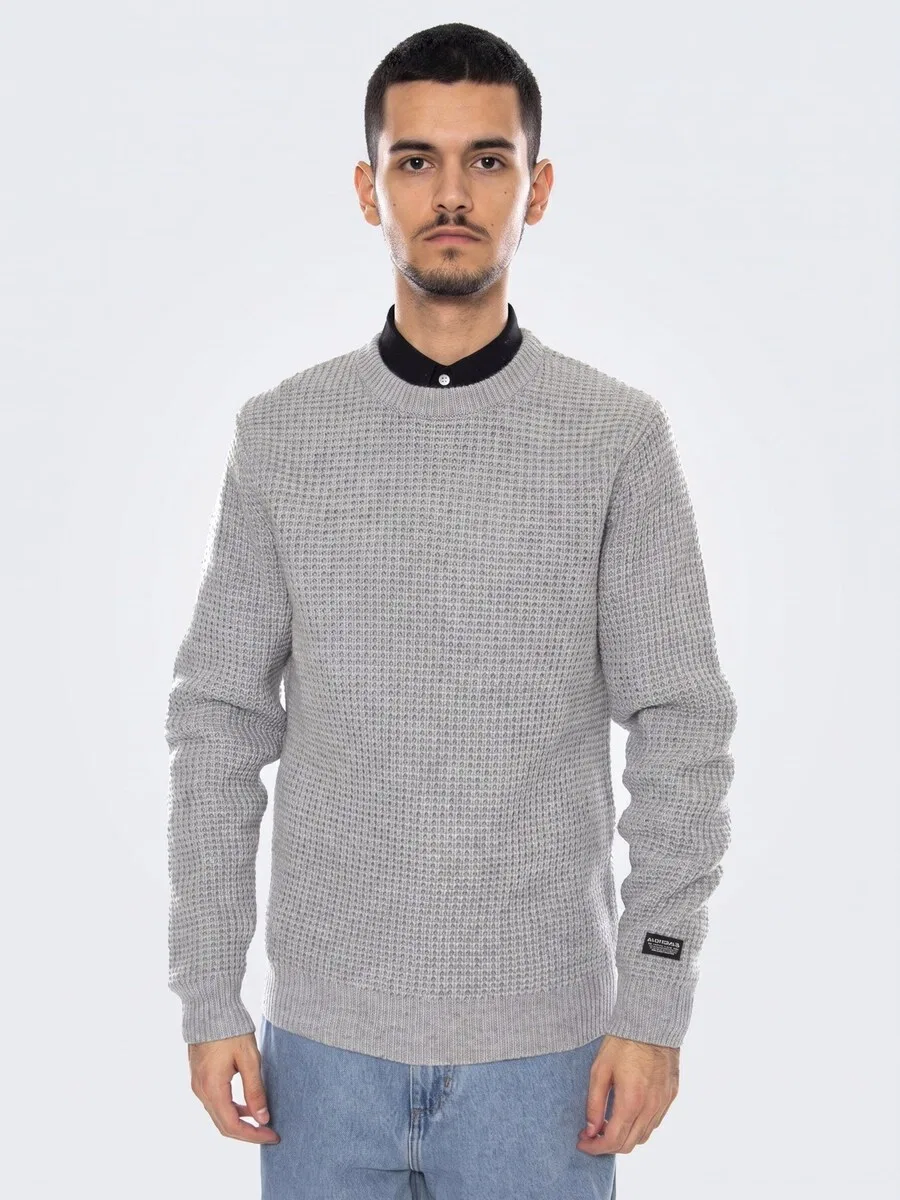 Свитер LEVI'S 'Presidio Crew Mid Tone Grey Heather Grey' серого цвета — фото 2