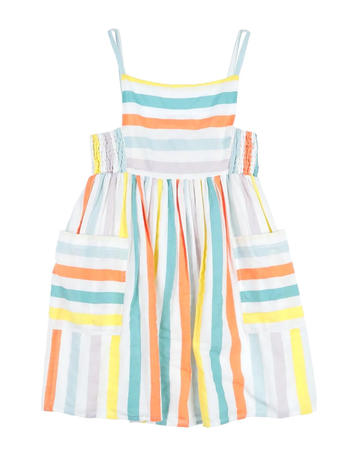 Детское платье для девочек льняное Stella Mccartney Kids, белый
