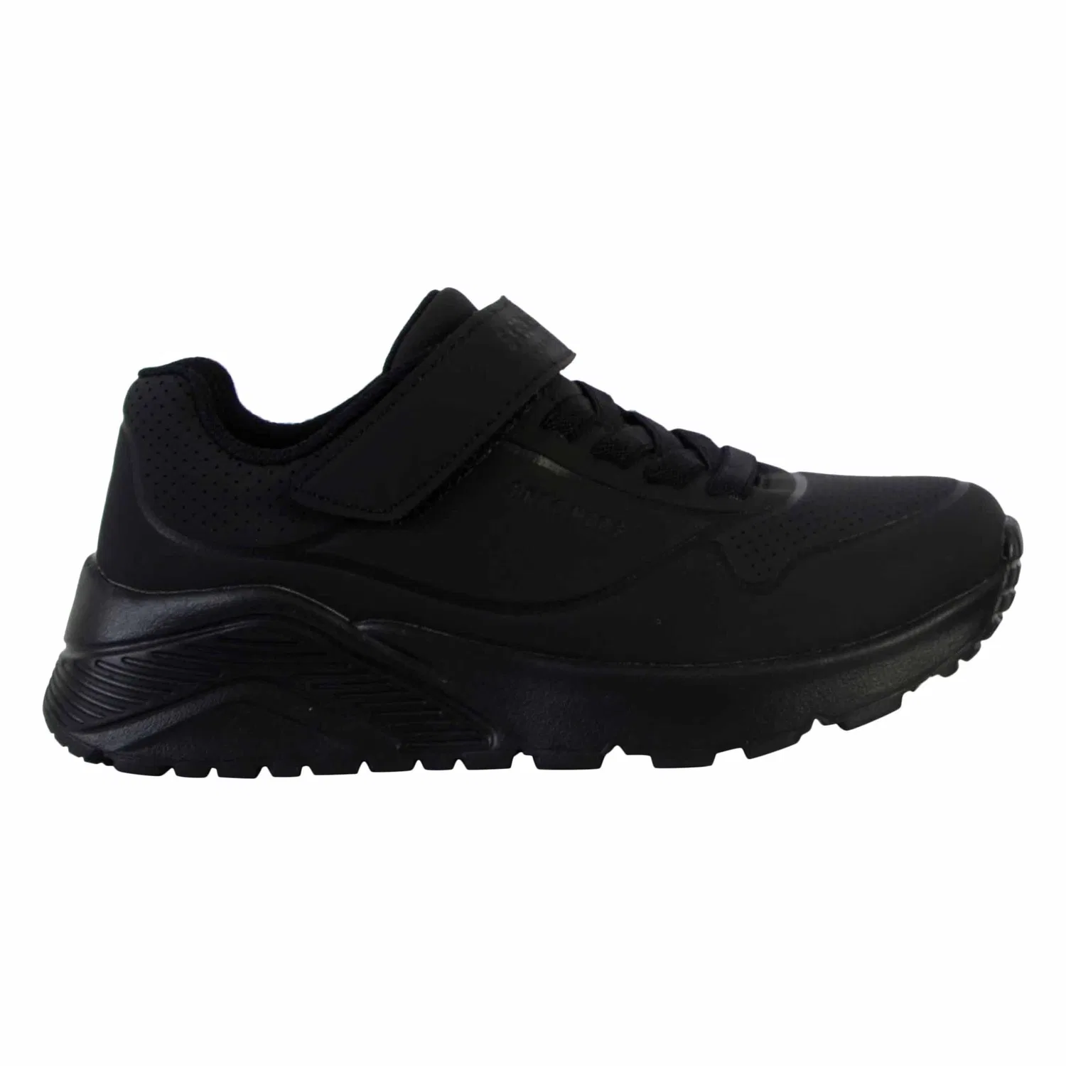 Детские кроссовки с экокожей Skechers Uno Lite, Schwarz — фото 2
