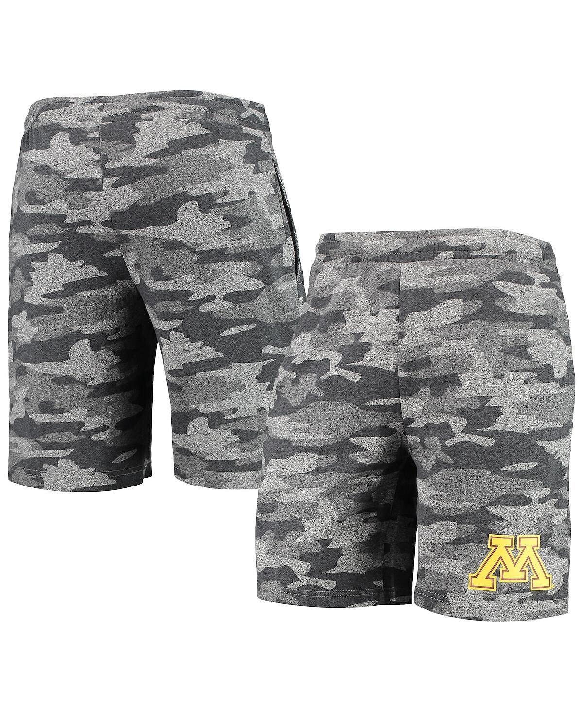 

Мужские темно-серые шорты minnesota golden gophers camo backup terry jam lounge shorts Concepts Sport, мульти