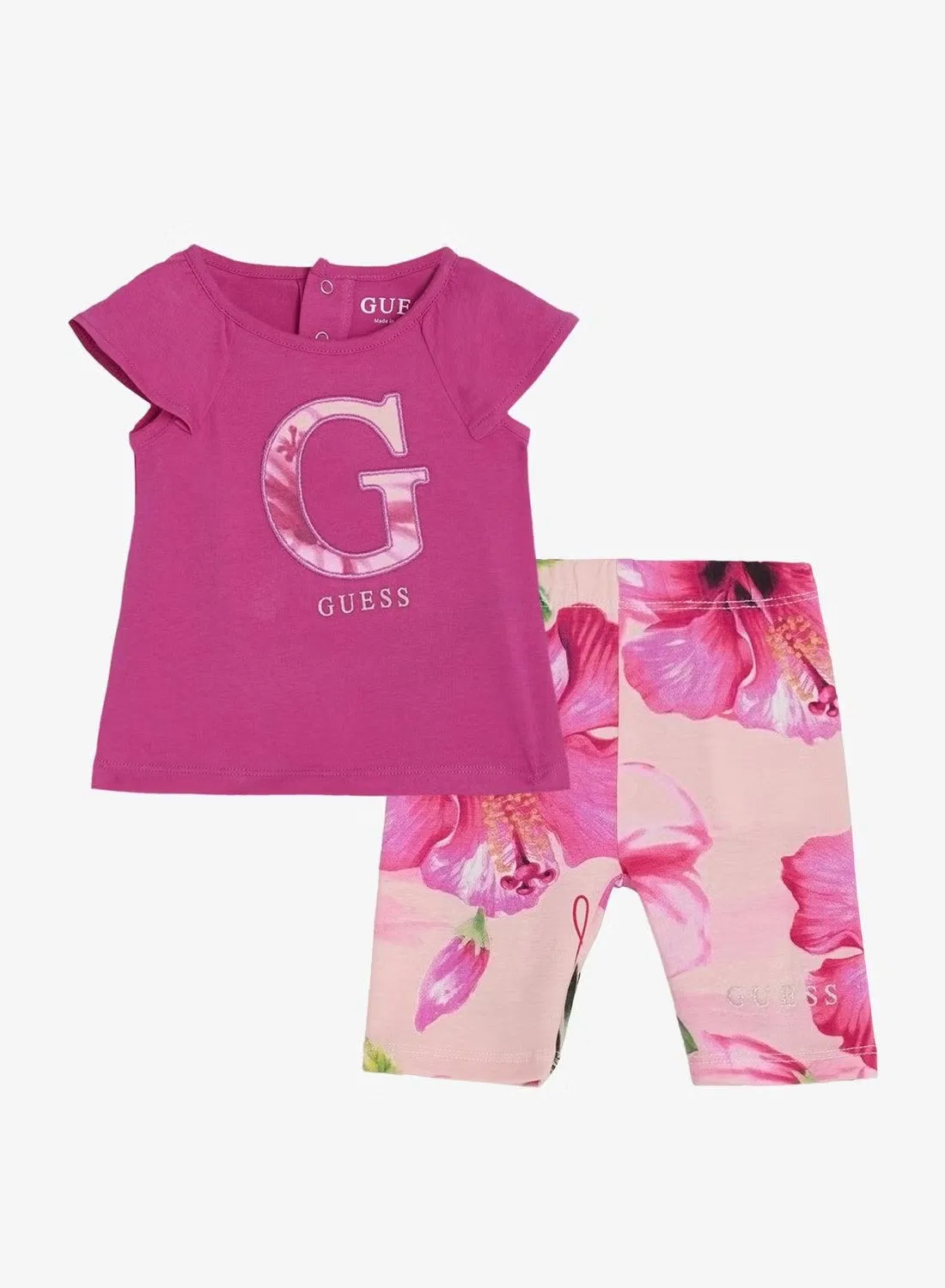 Комплект футболки и леггинсов Guess, фиолетовый — фото 2