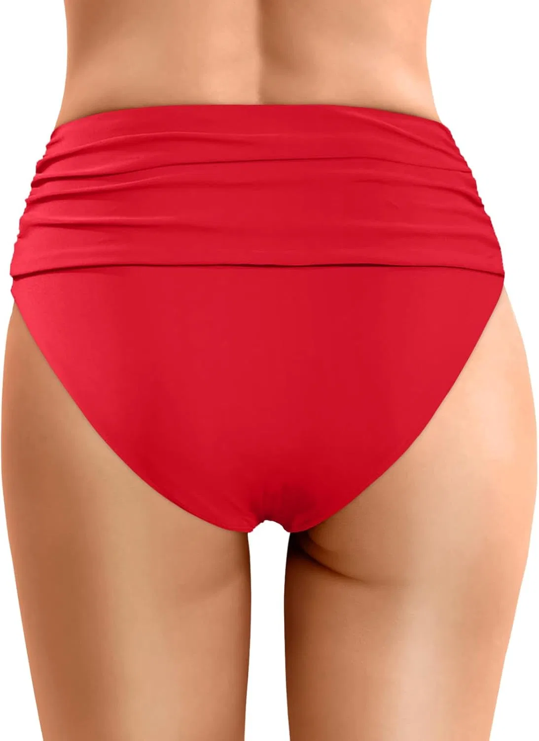 Женские бикини-шорты с высокой талией, утягивающие Generic, Red — фото 2