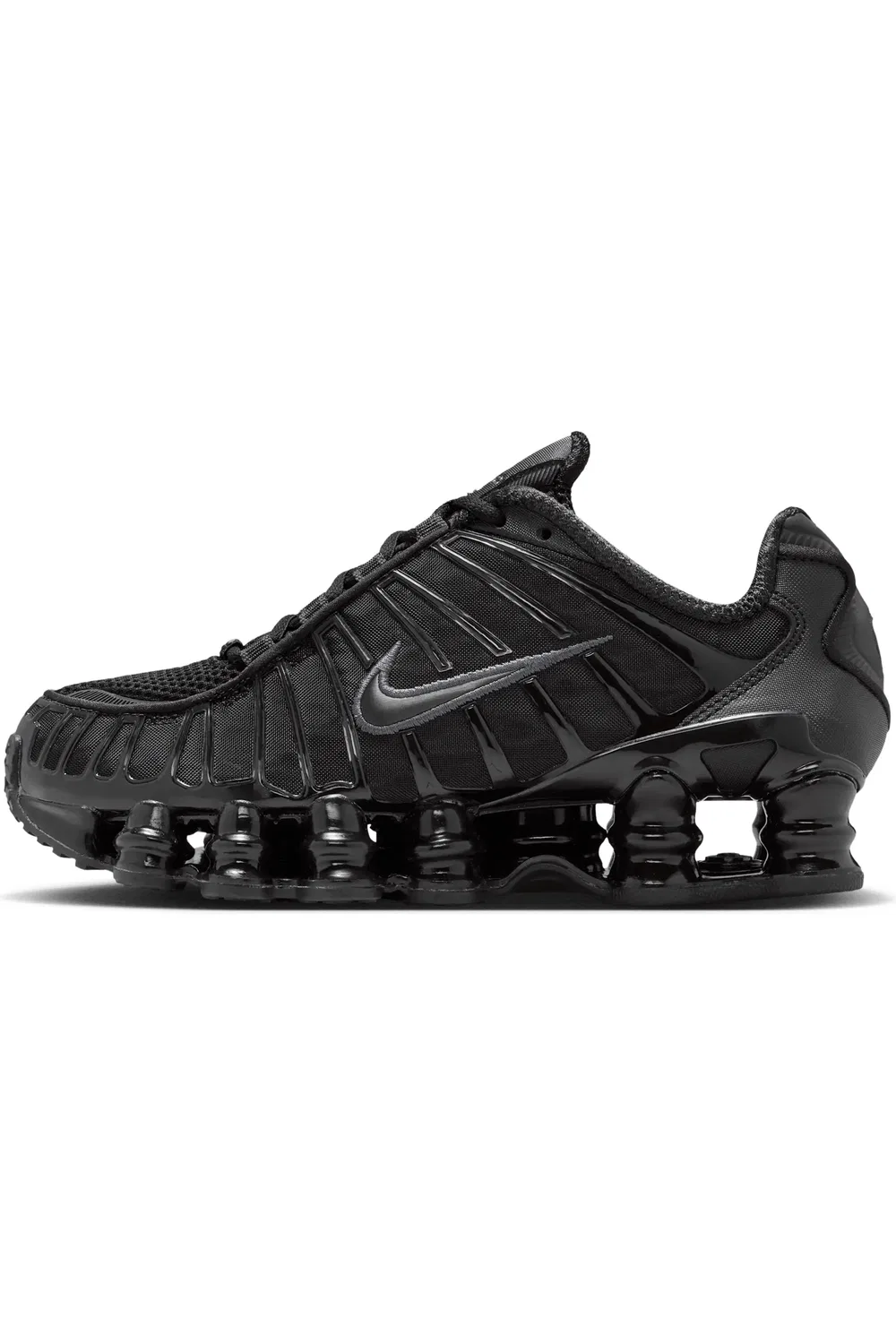 Детские кроссовки на амортизирующей подошве Shox TL Nike, 001 Black/Metallic Hema — фото 2