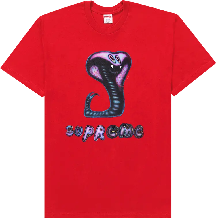 

Футболка Supreme Snake Tee 'Red', красный