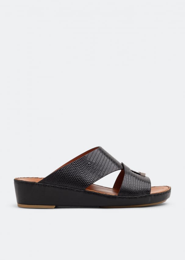 

Кроссовки PRIVATE COLLECTION Piega lizard sandals, черный
