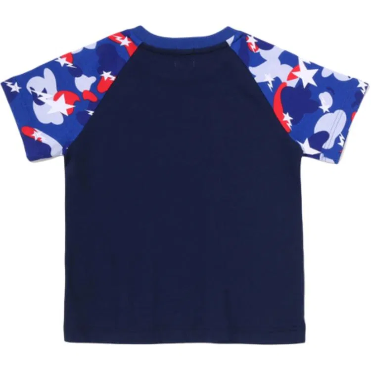 Детская футболка с круглым вырезом A BATHING APE, Dark Blue NYX — фото 3