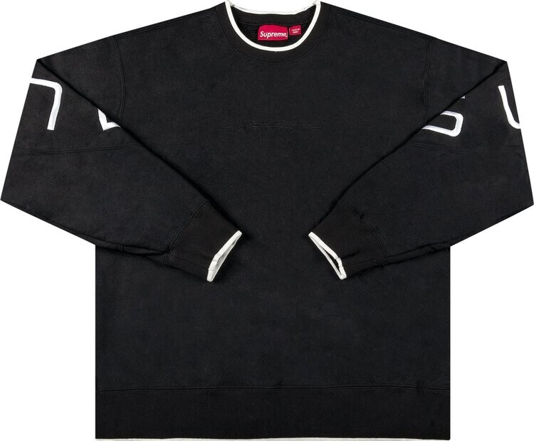 

Толстовка Supreme Stretch Crewneck 'Black', черный