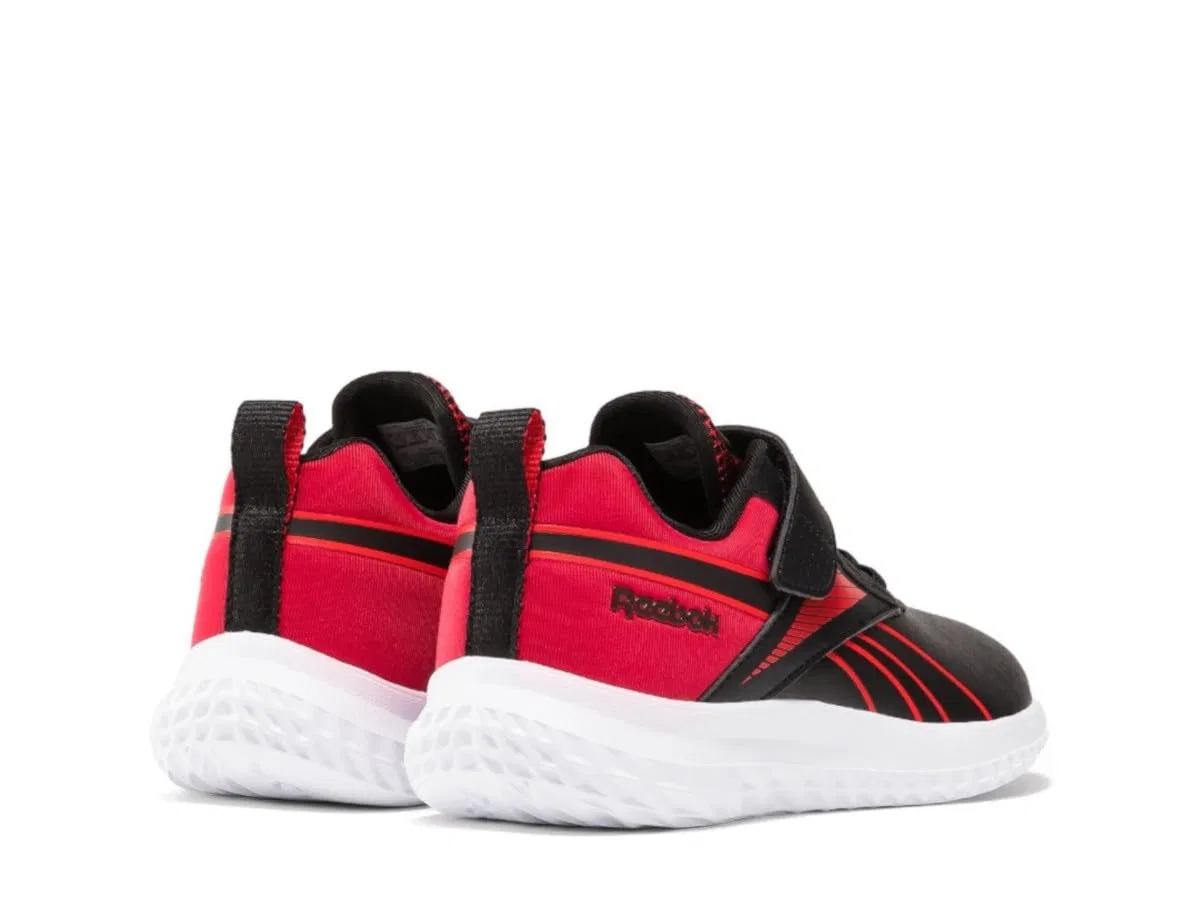 Детские кроссовки для мальчиков с принтом Reebok Rush Runner 5 Syn, Ftwwht Vecred Nghblk — фото 3