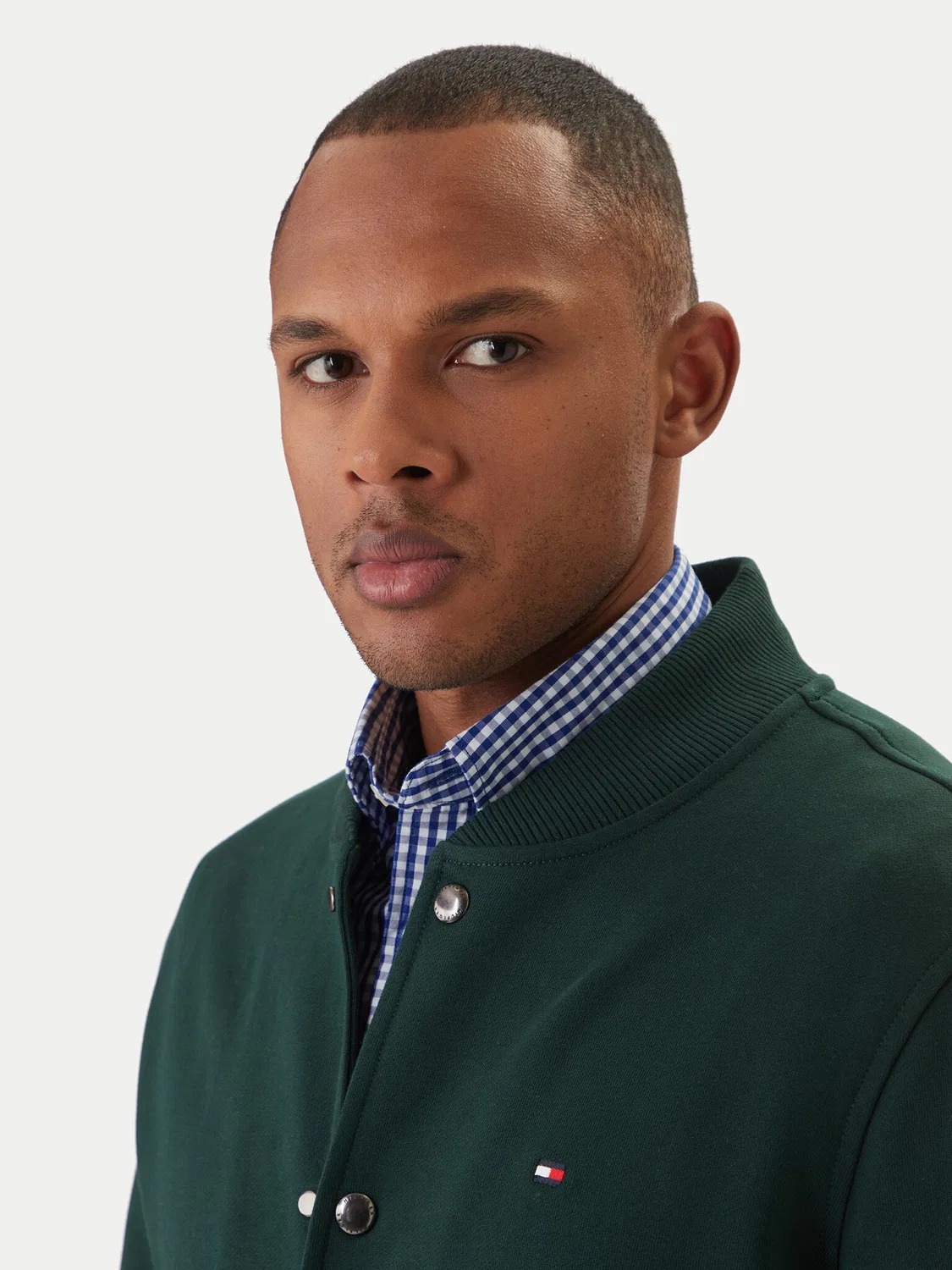 Мужской бомбер стандартного кроя Essential Tommy Hilfiger, зеленый — фото 4
