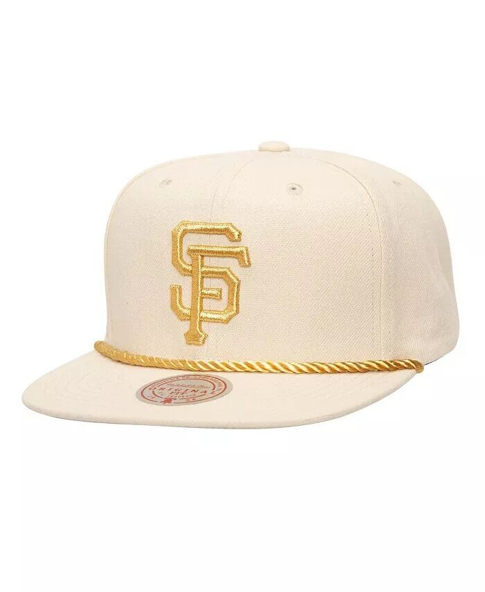 

Мужская кремовая бейсболка San Francisco Giants Golden Ivory Snapback Mitchell & Ness, бежевый