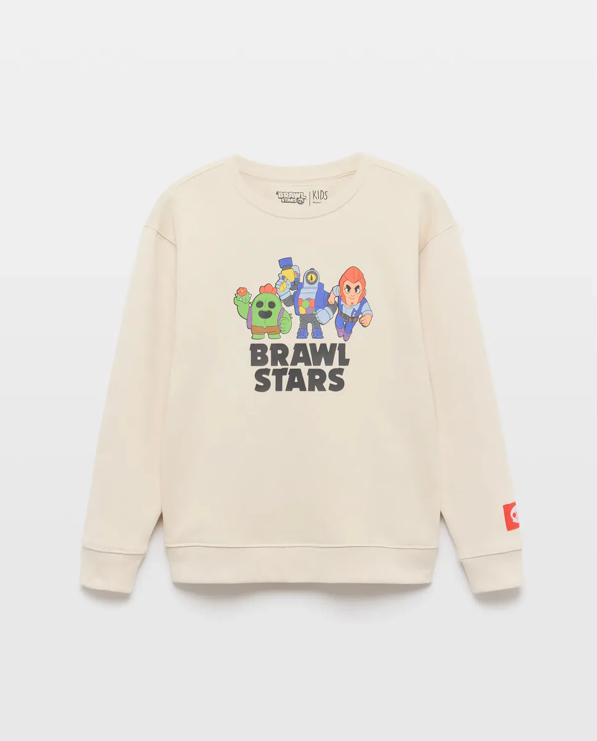 Детская худи для мальчиков с принтом BRAWL STARS Kids El Corte Inglés, Blanco — фото 4