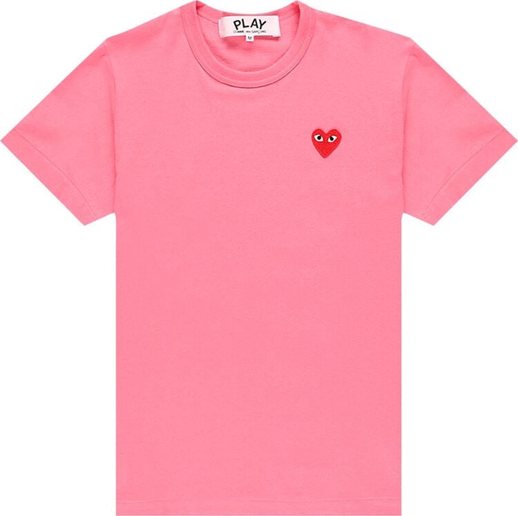 

Футболка Comme des Garçons PLAY Mini Heart Solid Tee 'Pink', розовый