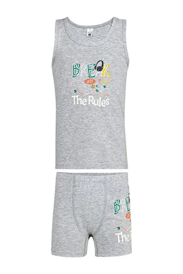 Детский комплект нижнего белья для мальчиков с принтом Özkan Underwear, Mixed Pattern — фото 4