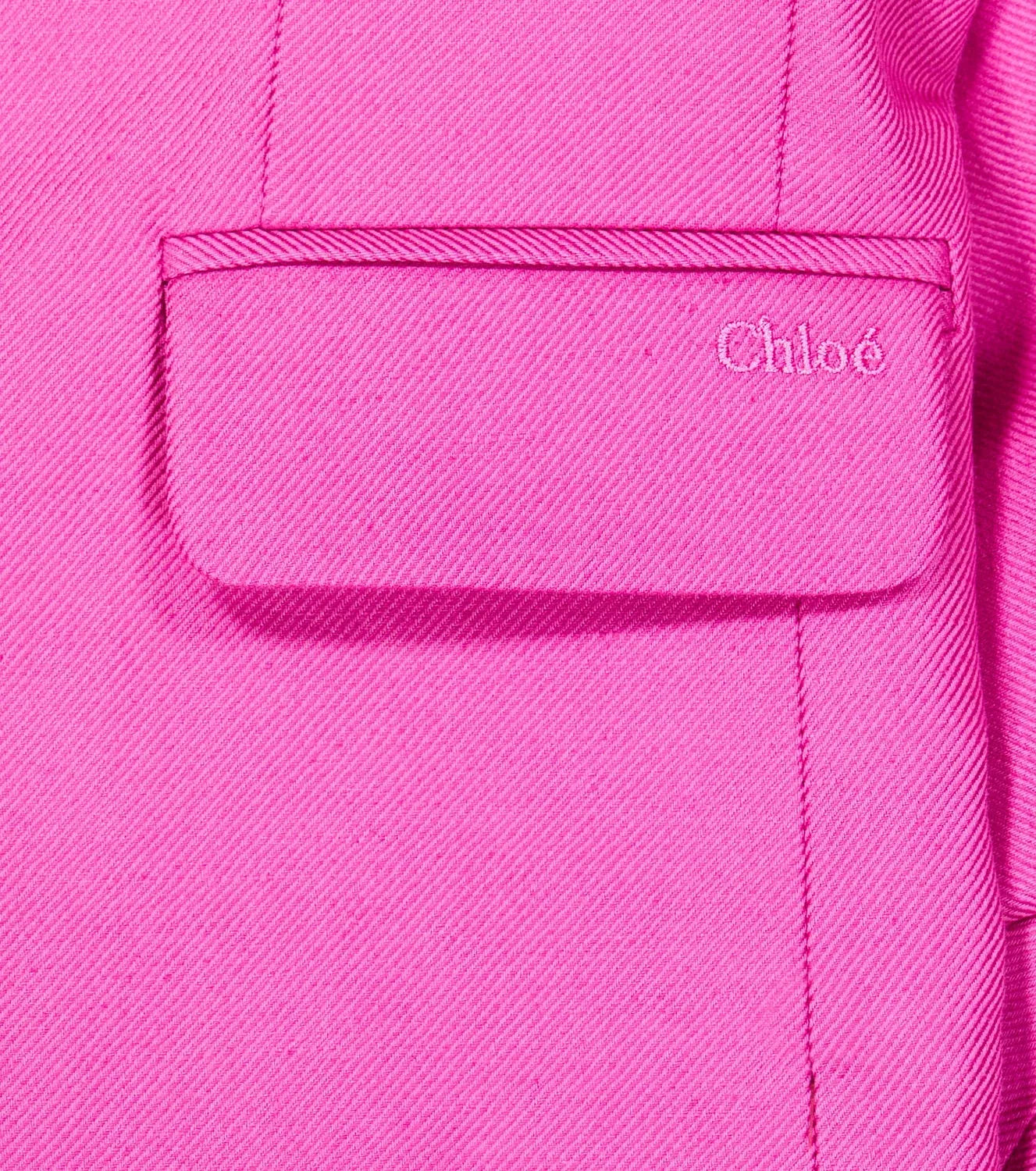 Легкая куртка льняная Chloé Kids, розовый — фото 3
