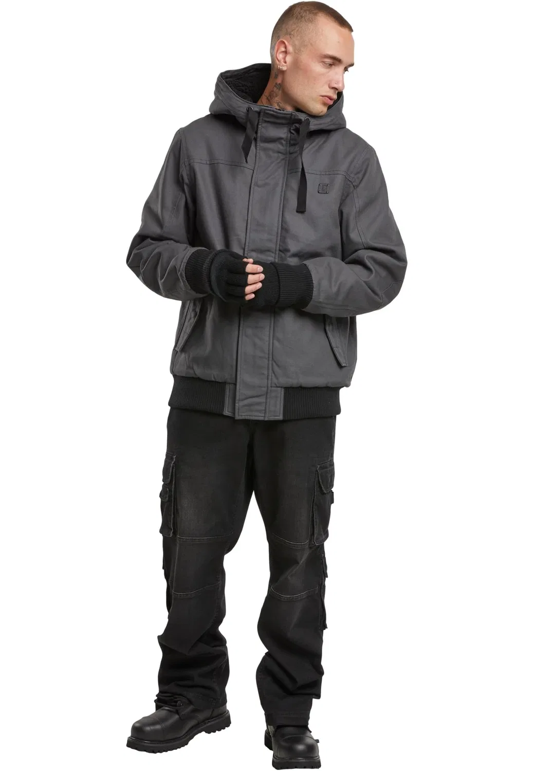 Мужская куртка Brandit Essential, Anthracite — фото 4
