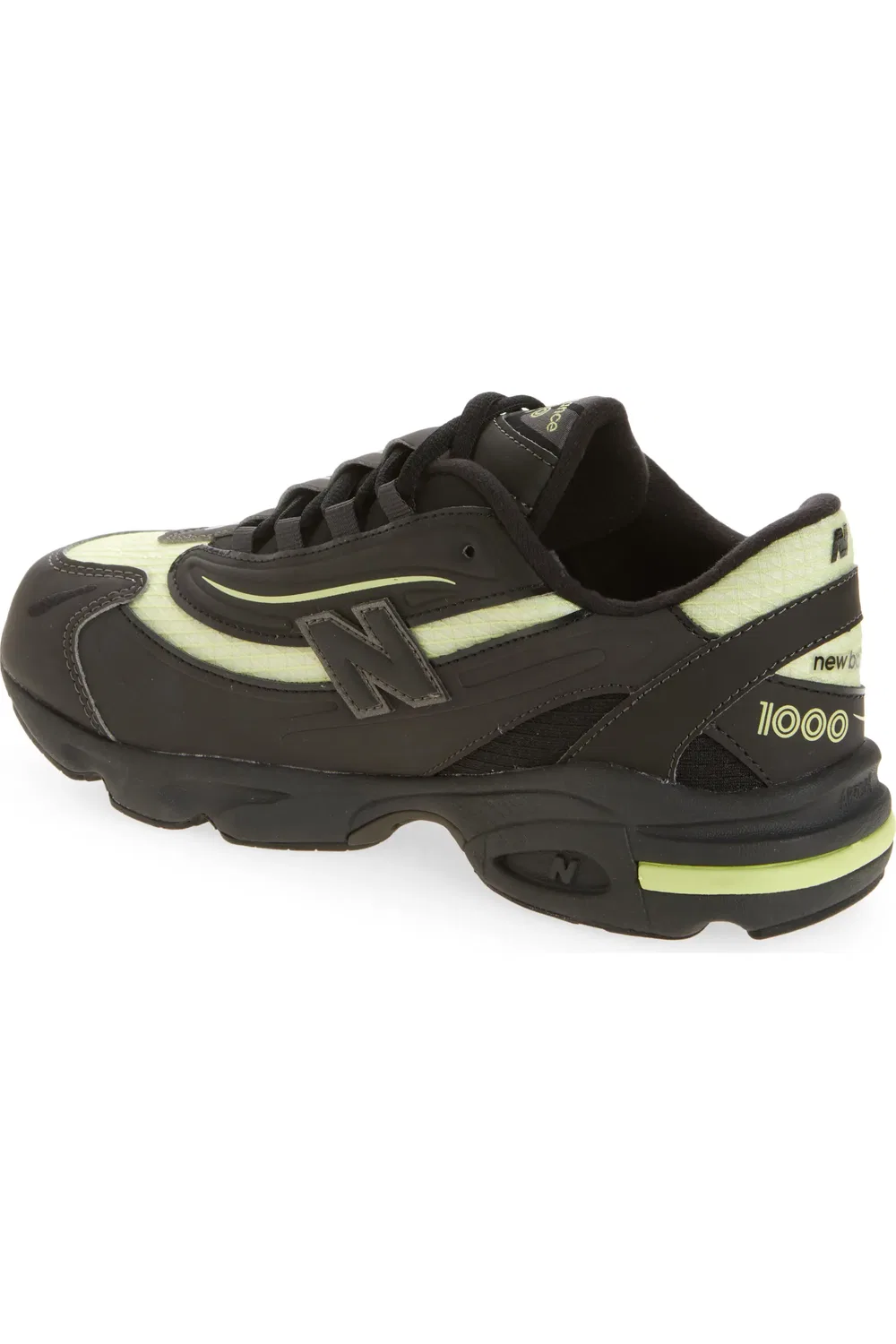 Кроссовки детские с амортизацией ABZORB 1000 Lace New Balance, Black Metal — фото 2
