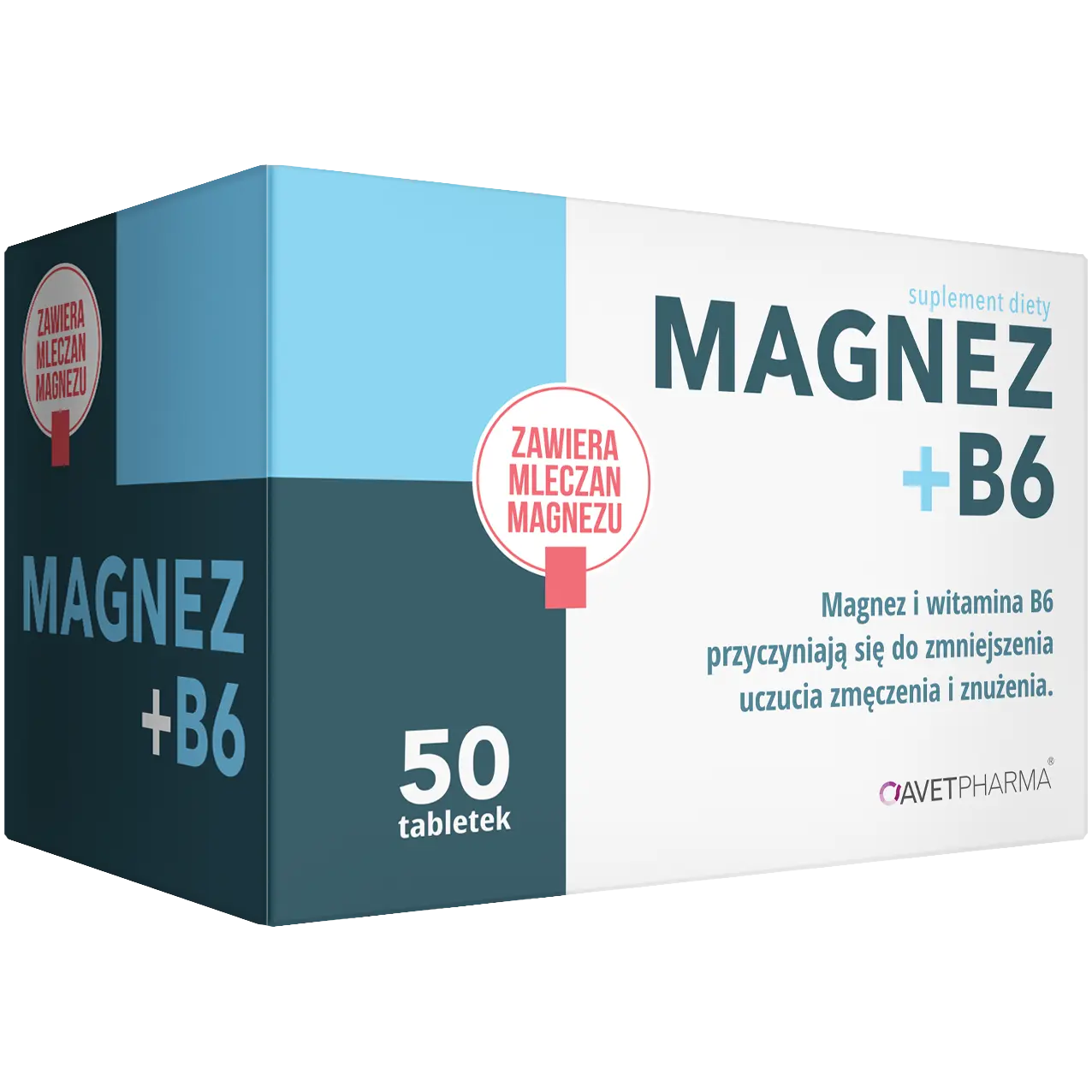 

Avet Magnez+B6 биологически активная добавка, 50 таблеток/1 упаковка