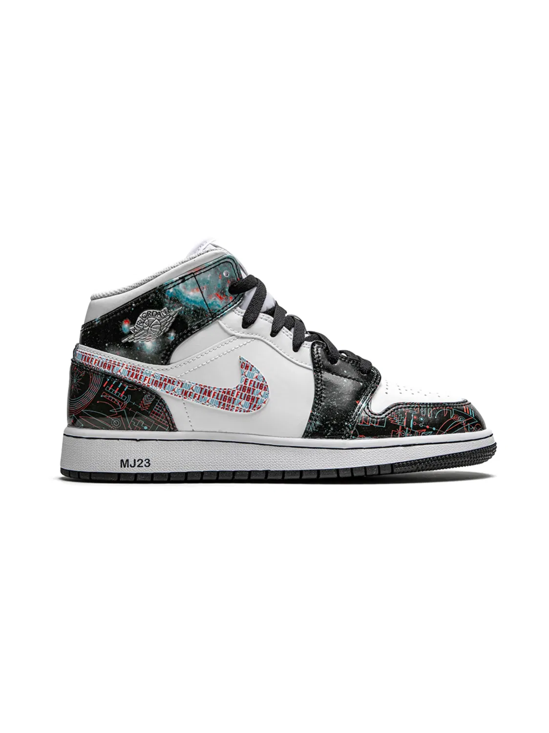 Кроссовки Air Jordan 1 Mid SE 'Take Flight', белый — фото 3