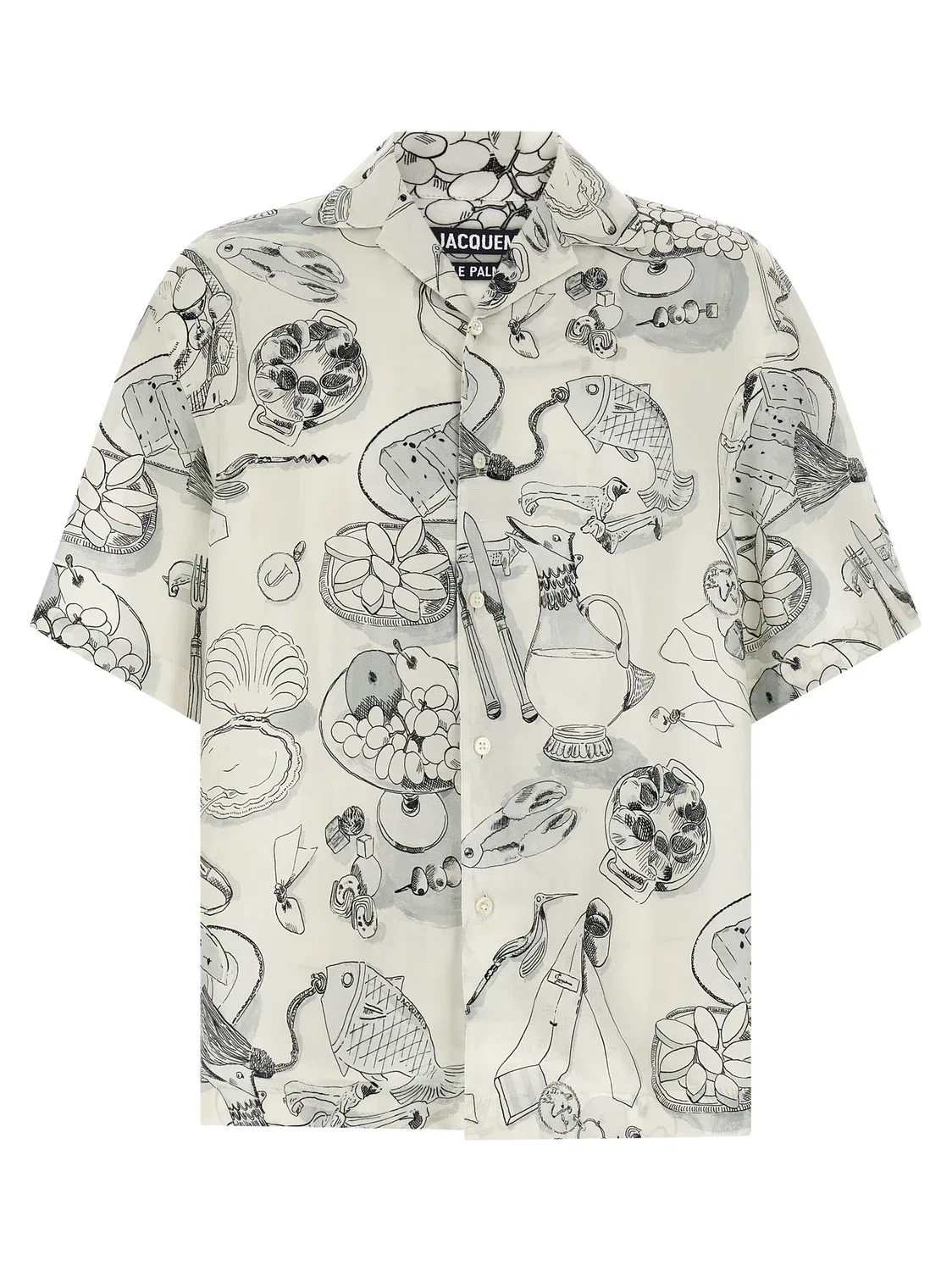 Рубашка La Chemise Cocktail JACQUEMUS, белый