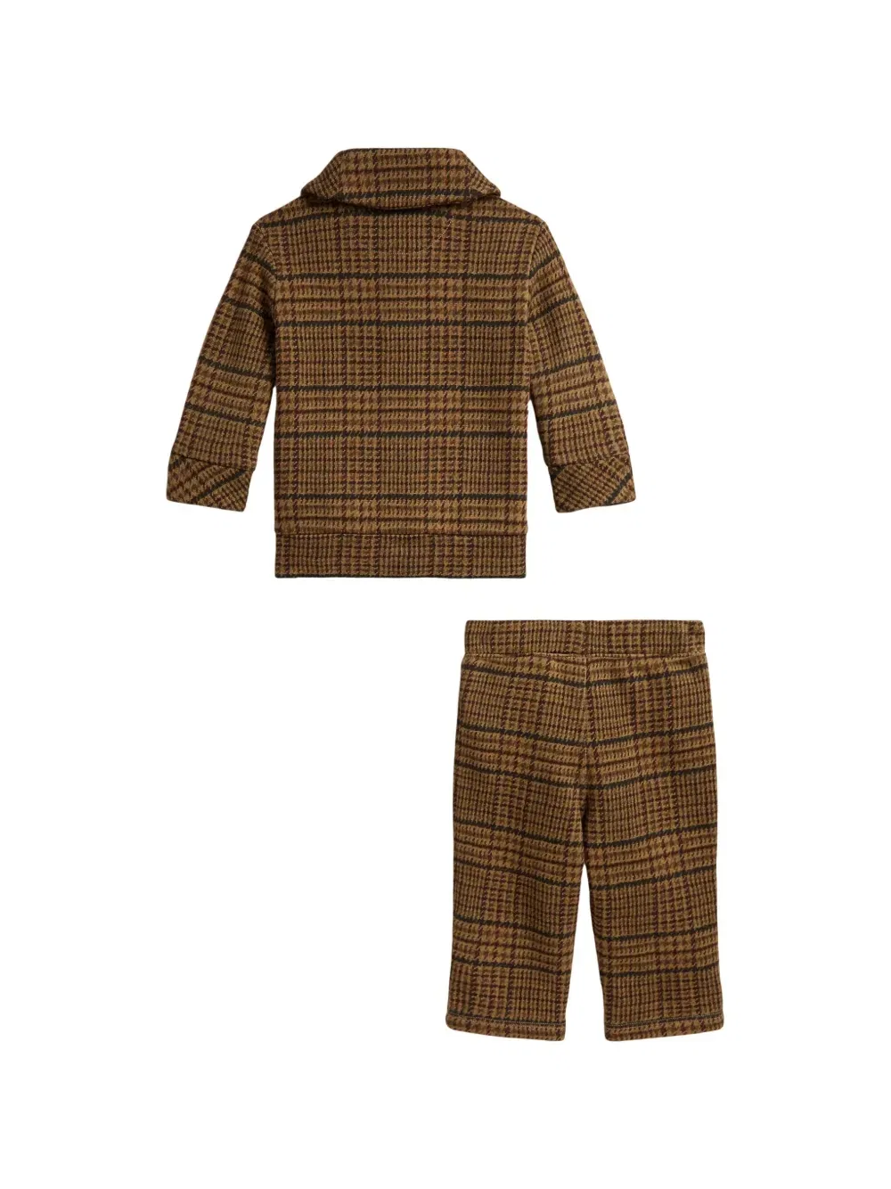 Комплект Polo Bear из топа и брюк Polo Ralph Lauren Kids, коричневый — фото 2