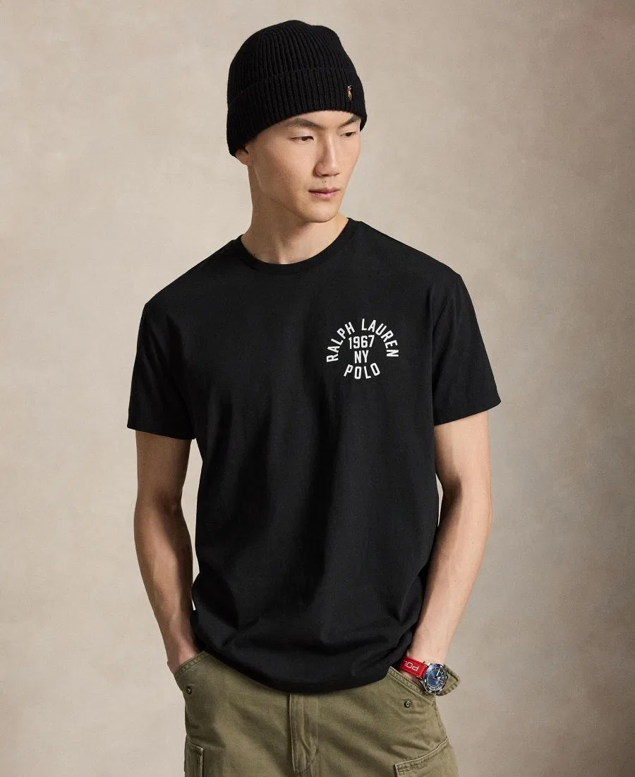 Мужская футболка с принтом Polo Ralph Lauren, Polo Black
