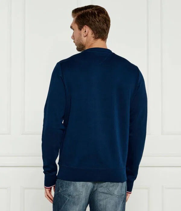 Мужской пуловер хлопковый Tommy Hilfiger, Blu Marino — фото 3