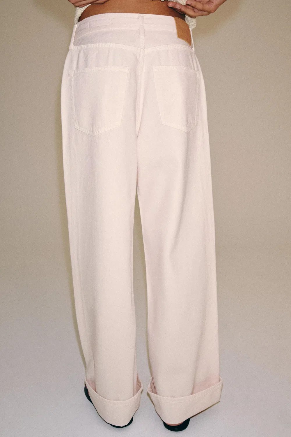 Джинсы свободного кроя средней посадки из коллекции ZW ZARA, Pink — фото 4