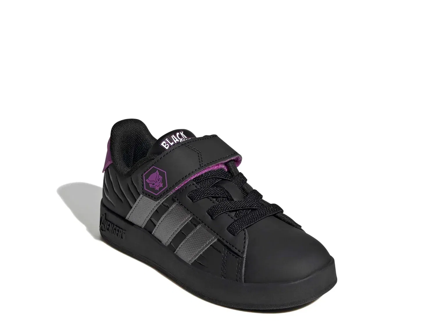 Кроссовки детские Avengers Grand Court, adidas, черный