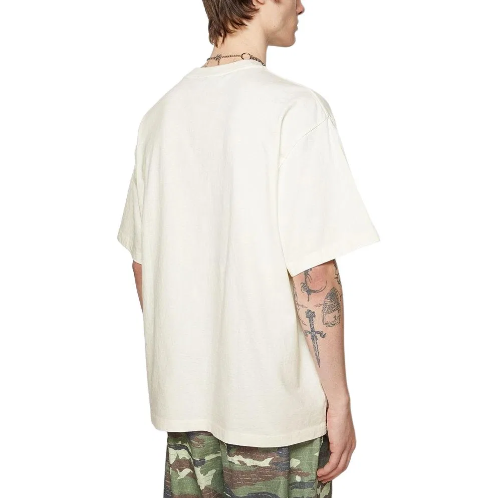 Детская футболка с принтом Acne Studios, Gray White — фото 4