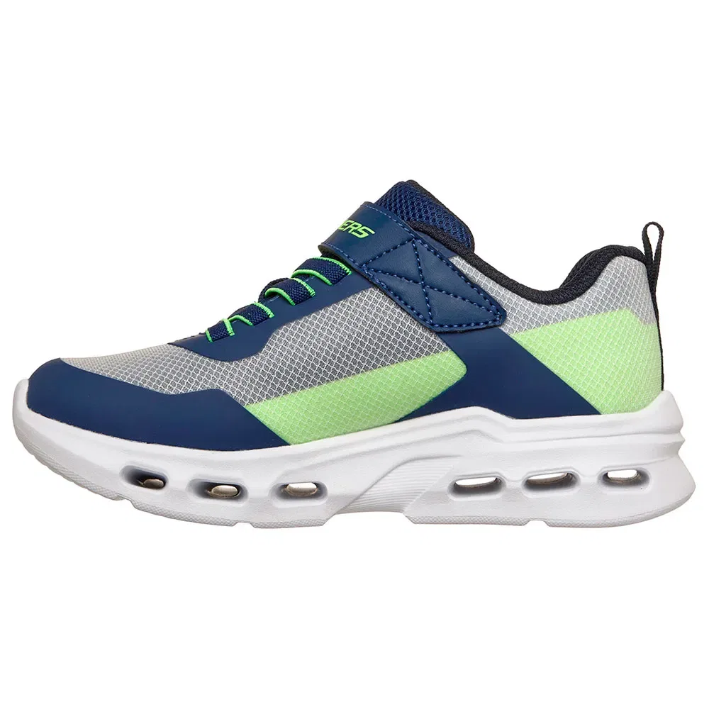 Детские кроссовки для мальчиков с геометрической подошвой Skechers Glide-Step Aero, White — фото 3