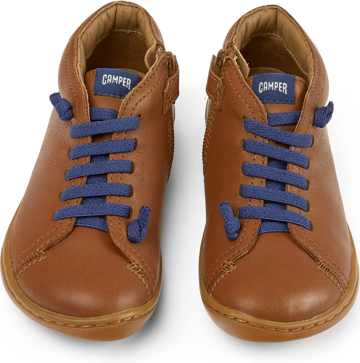 Ботинки детские Camper Peu Cami 90019, кожаные, Medium Brown — фото 4