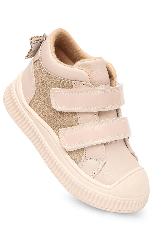 Детские ботинки для девочек с ортопедической стелькой Kaptan Junior, Cream