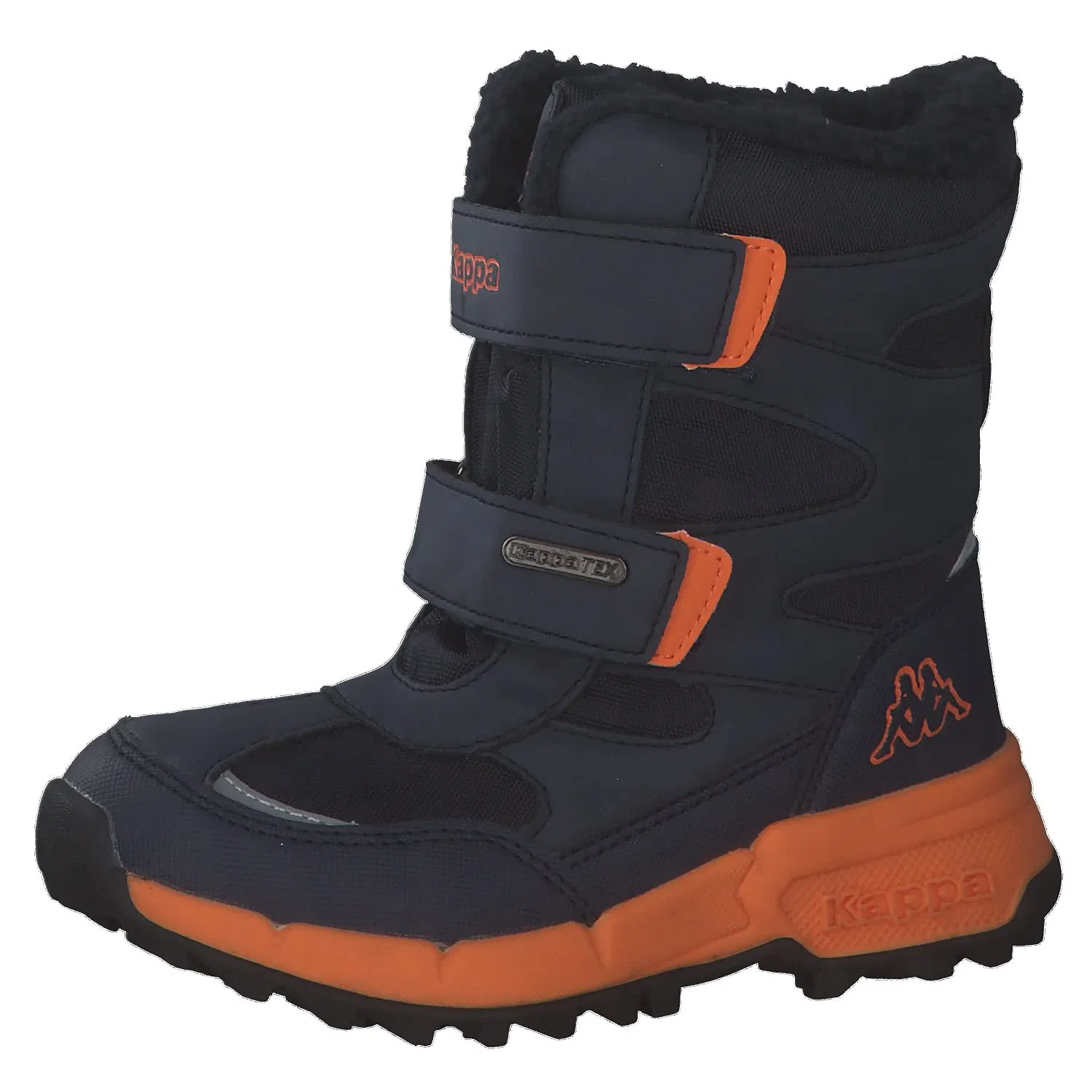Детские зимние ботинки для мальчиков с принтом Kappa, Navy Orange