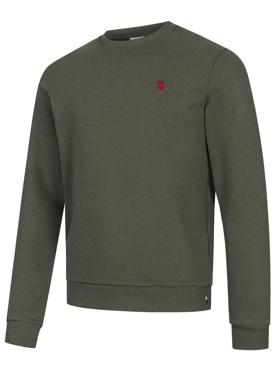 Толстовка U.S. POLO ASSN. цвета ели — фото 3