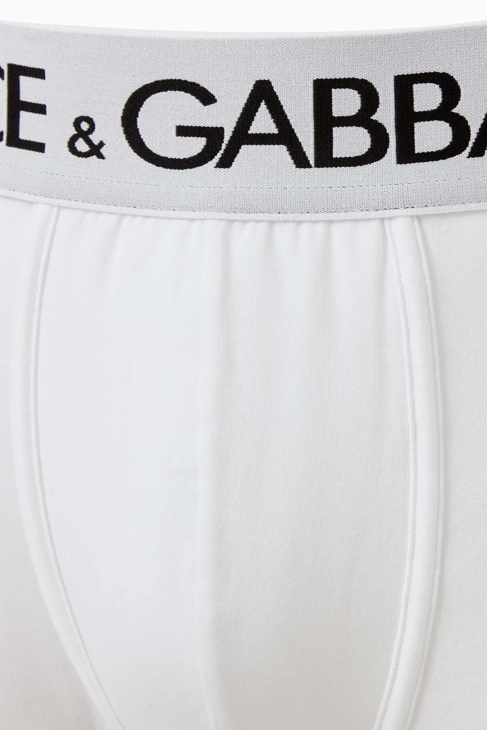Трусы-боксеры хлопковые с логотипом Dolce & Gabbana, белый — фото 2