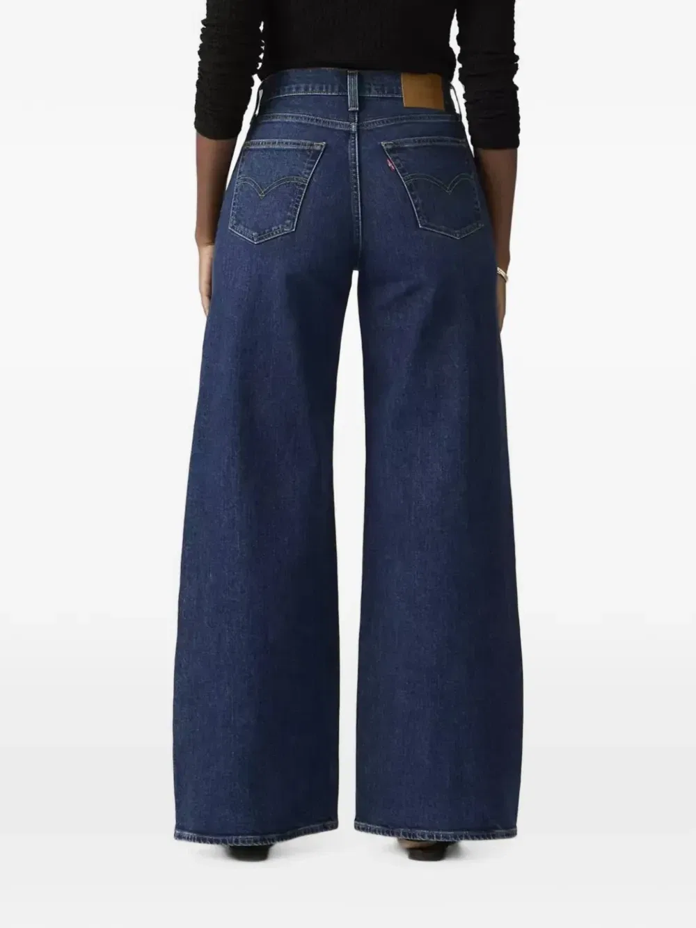 Джинсы 728 Levi's с высокой посадкой и широкими штанинами, синий — фото 2
