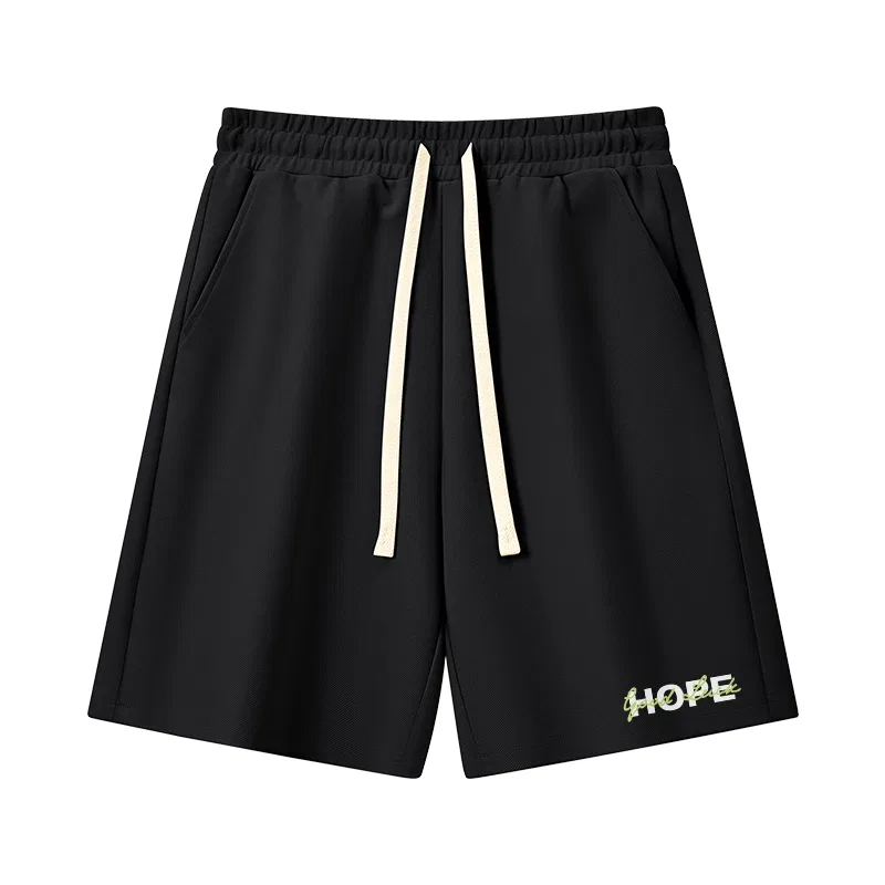 Детские шорты с принтом Tonlion, Deep Grey (Tb Good Luck Character Signature Pants Front Left Bottom) — фото 3