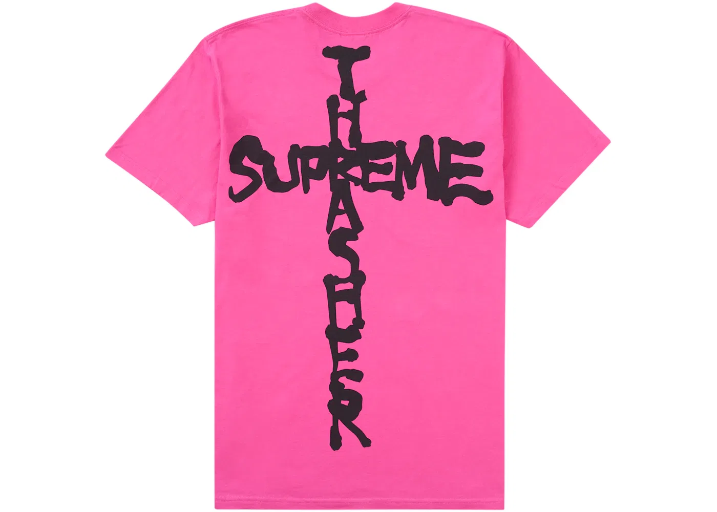 Мужская футболка с принтом Supreme Thrasher Cross Tee, Fuchsia