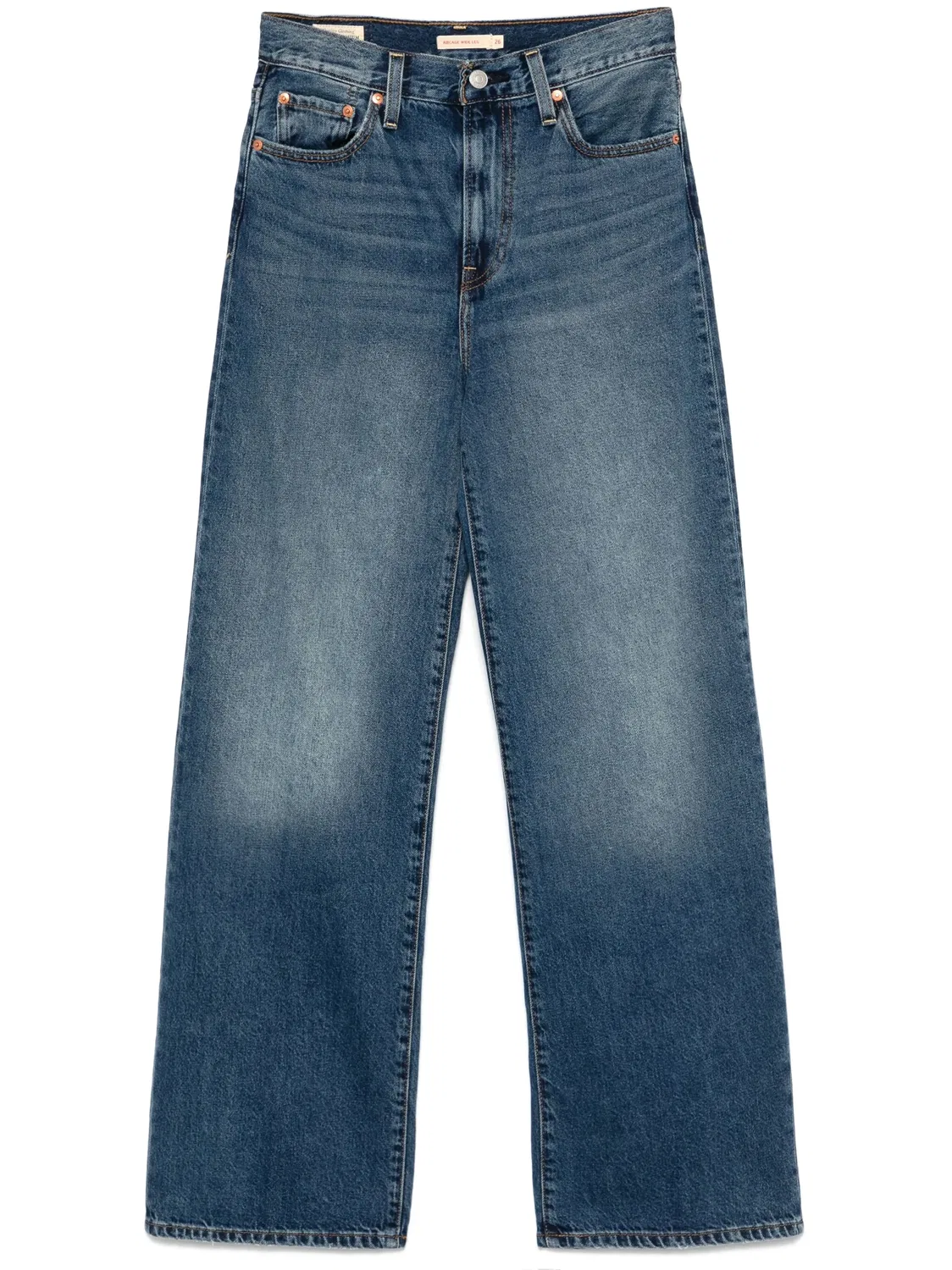 Джинсы с широкими штанинами Ribcage Levi's, синий