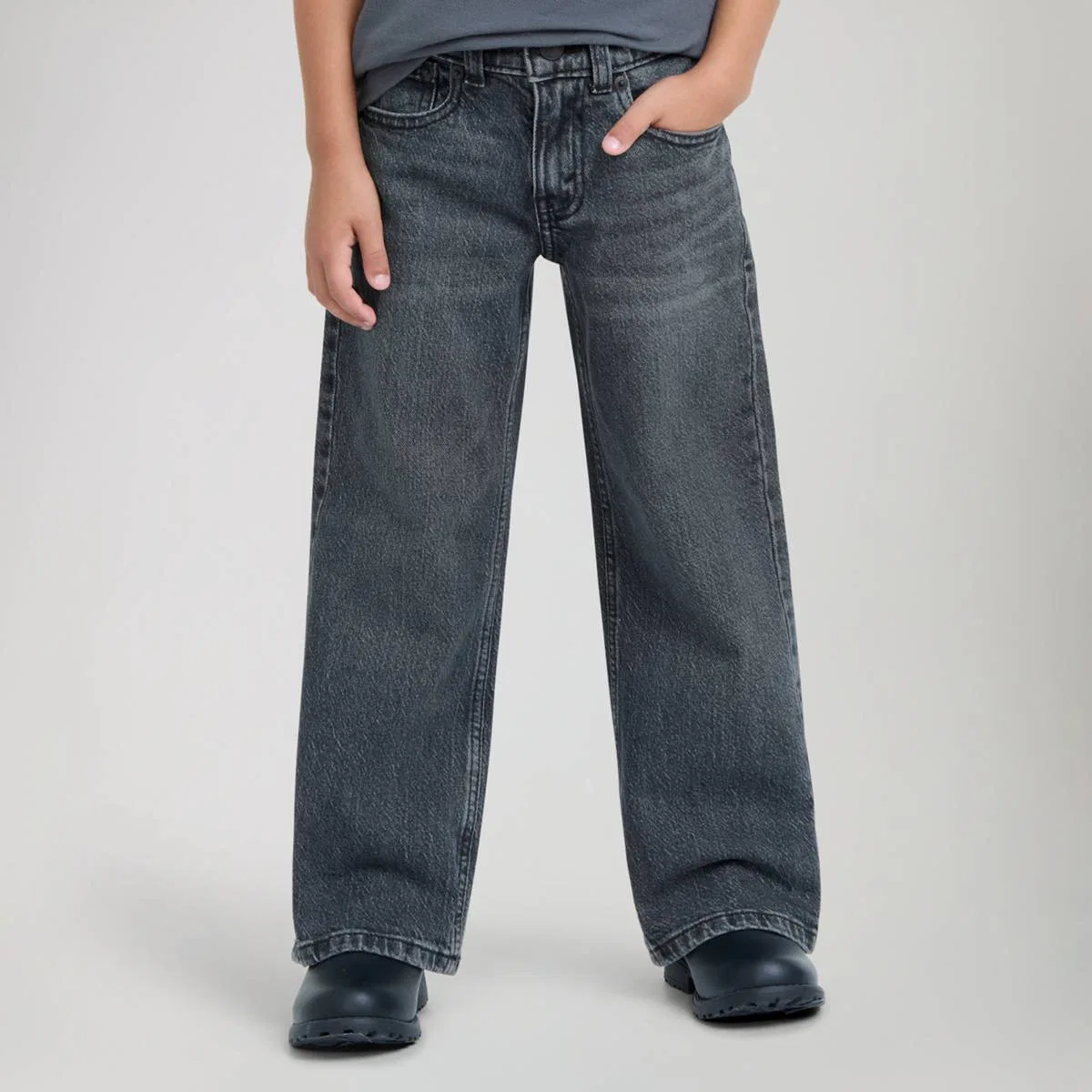 Свободные джинсы-клеш для мальчиков 4-7 лет Levi's, All Night - Dark Wash — фото 2