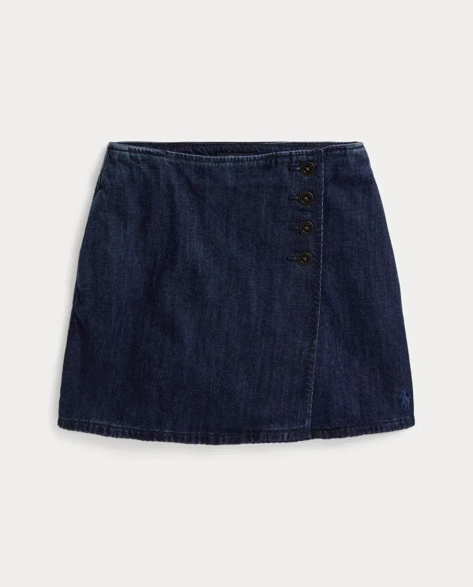 Детская юбка для девочек джинсовая Polo Ralph Lauren, Azul Marino