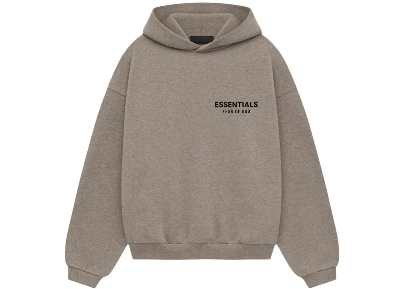 Детский худи из флиса с принтом Hoodie Fear of God, Heather Gray