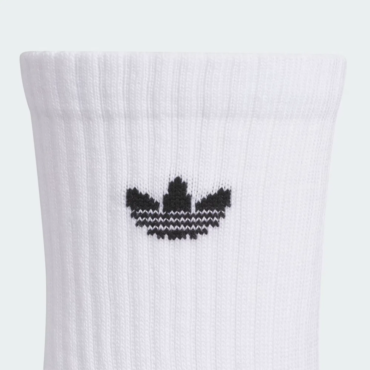 Детские носки влагоотводящие, набор из 6 пар, youth originals trefoil 2.0 crew Adidas Originals, белый/черный — фото 2