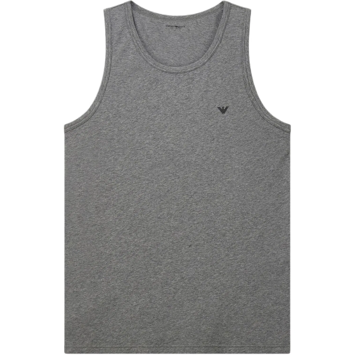 Топ-майка мужская серая с круглым вырезом, EMPORIO ARMANI, Gray