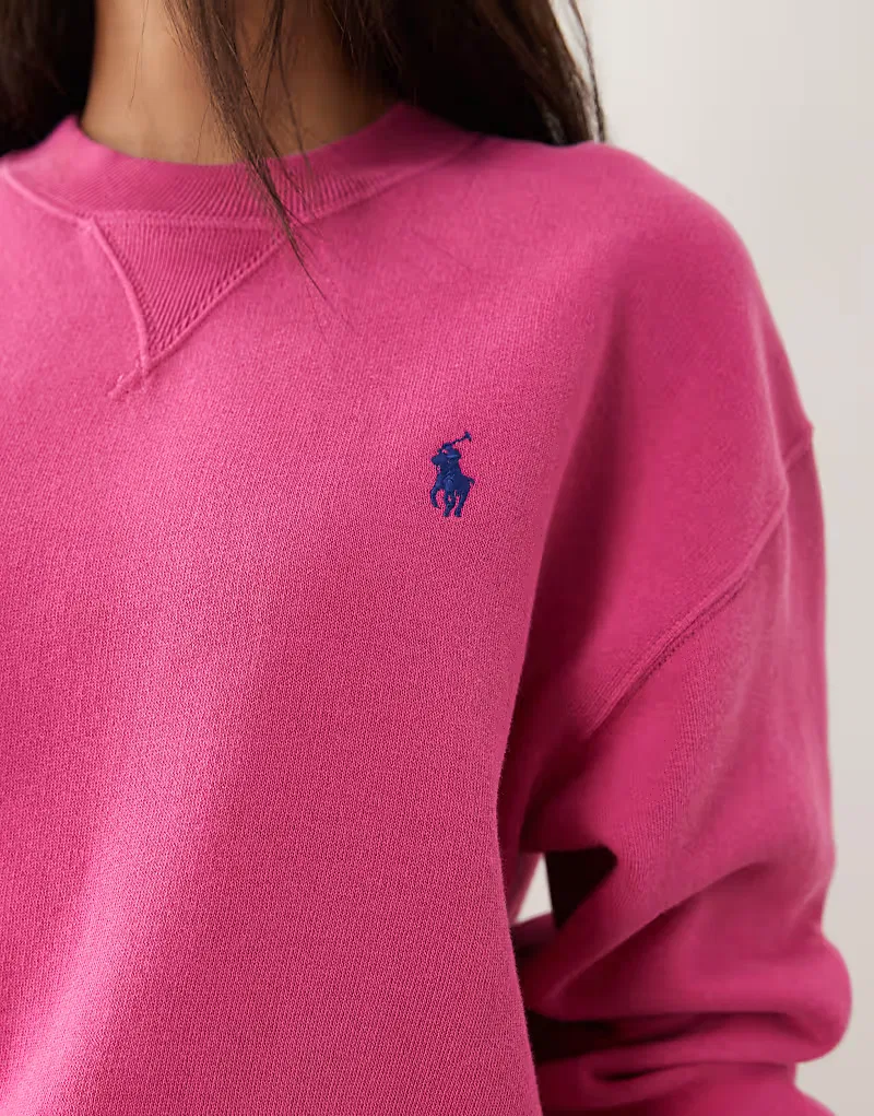 Вязаная толстовка Polo Ralph Lauren, розовый — фото 4