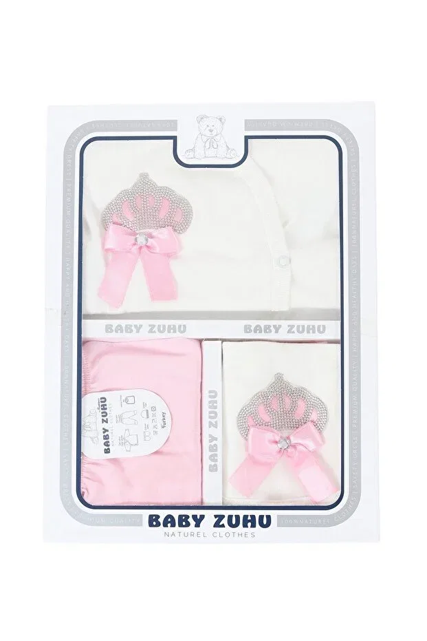 Детский набор одежды для новорожденных девочек хлопковый Baby Zuhu, White