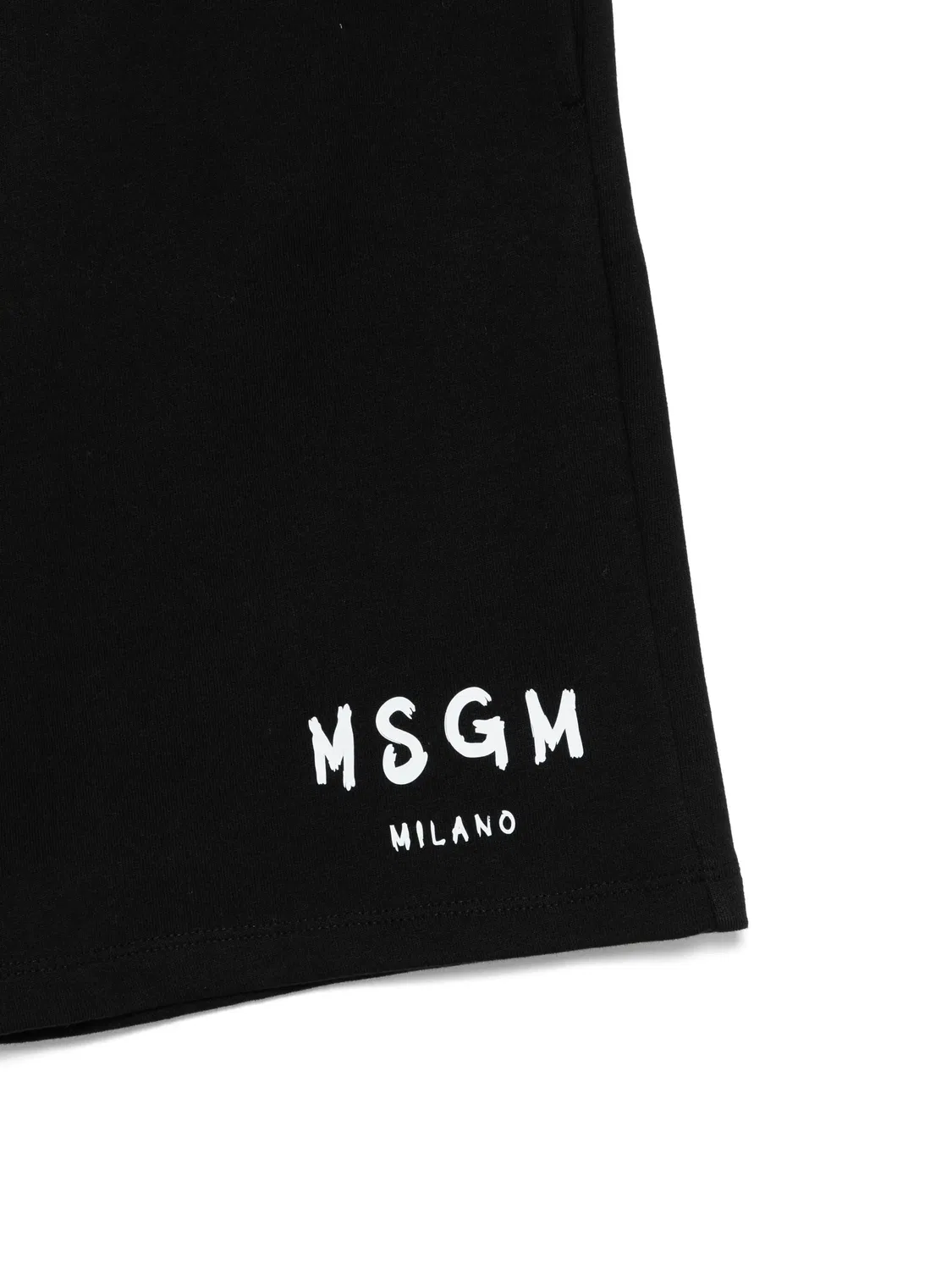 MSGM Шорты из 100% хлопка черного цвета — фото 2