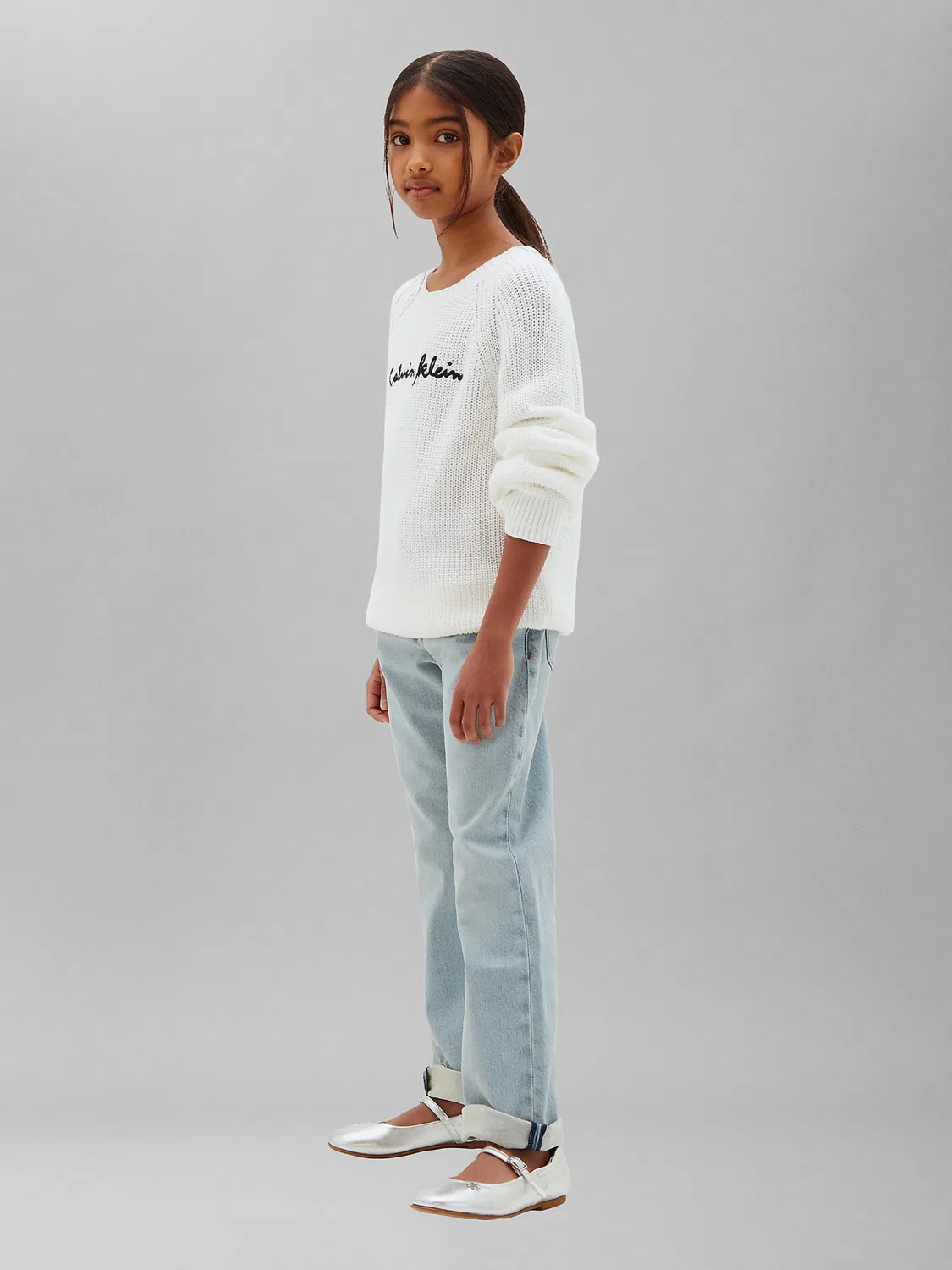 Свитер Calvin Klein Jeans белого цвета — фото 3