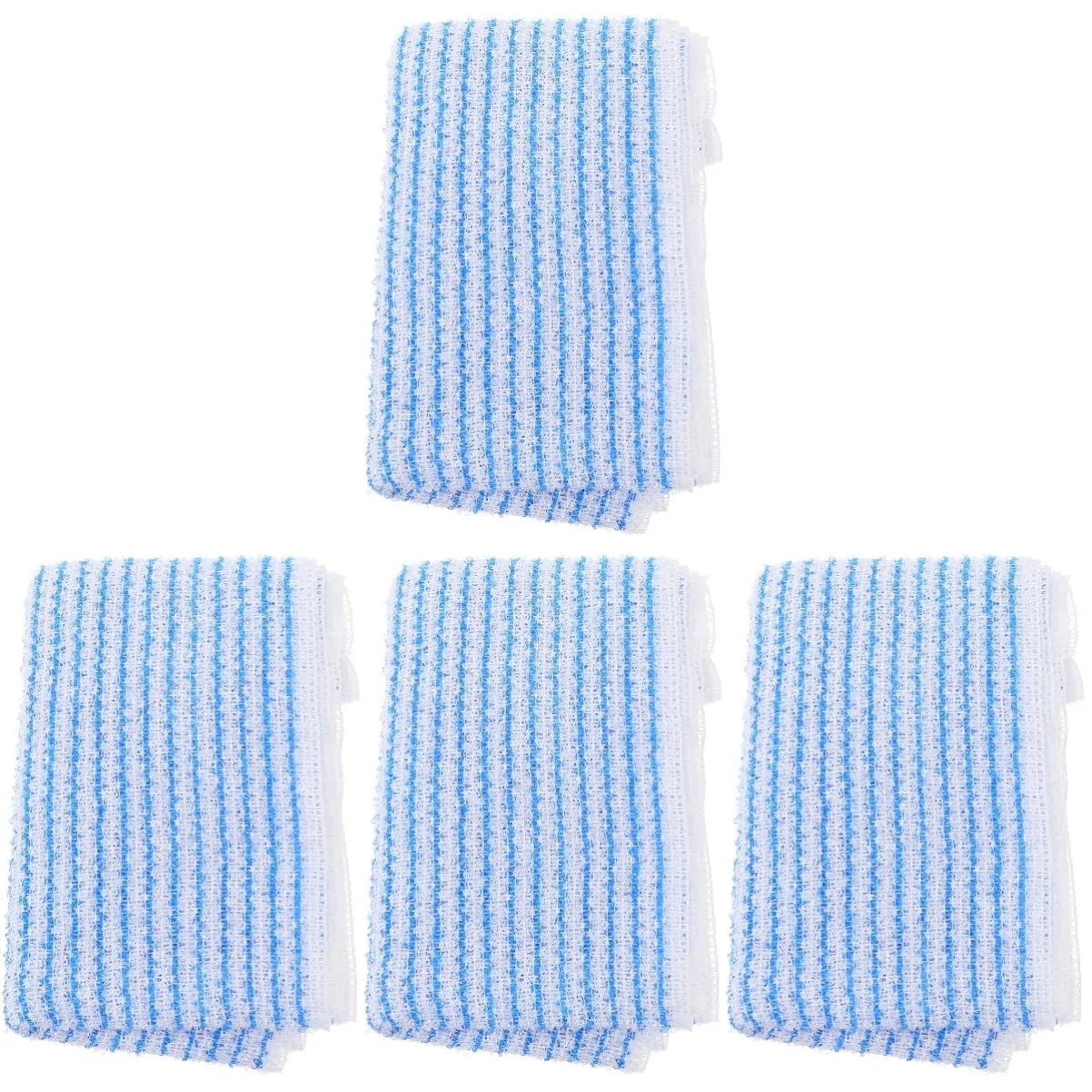 Мочалка для душа двойная, FRCOLOR, 4 шт., 103x24x8 см, Sky Blue
